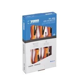 FERVI 0634 Screwdriver Set, Chrome, 6 Pieces