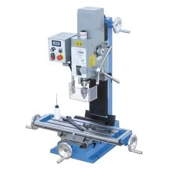 FERVI T05928V Geared Drilling Milling Machine, 28 Mm Drilling Capacity, 230V, 1.1 KW Motor