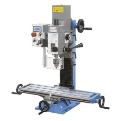 FERVI T061A Geared Drilling Milling Machine, 16 Mm Drilling Capacity, 230V, 1.1 KW Motor