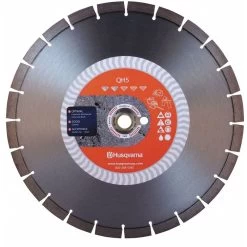 HUSQVARNA QH-5 14 14 Inch WetDry Diamond Saw Blade, Segmented Rim Type, Application Demolition
