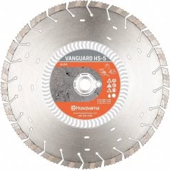 HUSQVARNA Vanguard HS5-12 12 Inch WetDry Diamond Saw Blade, Segmented Rim Type, Application Demolition