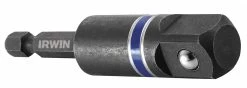 IRWIN IWAF36212B5 Socket Adapter, Black Oxide, Hex Output Drive, 14 Inch Output Drive