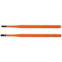 KLEIN TOOLS 13156 Screwdriver Blade, Insulated, Single End, 2 Pack