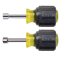 KLEIN TOOLS 610M Magnetic Stubby Nut Driver Kit, Shafts 1-12 Inch, 10 Pack