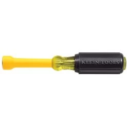 KLEIN TOOLS 640-58 Hollow Shaft Nut Driver, Coated Shaft, 58 Inch Size, 4 Inch Shaft Length