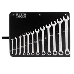 KLEIN TOOLS 68404 Combination Wrench Kit, 12 Pack