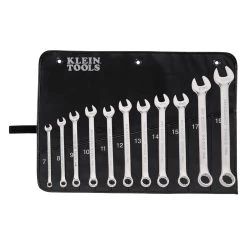 KLEIN TOOLS 68502 Metric Combination Wrench Kit, Pack Of 11