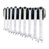 MARTIN SPROCKET C9KM Combination Wrench Set, Metric, Chrome, Steel, Pack Of 9