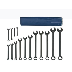 MARTIN SPROCKET CB15KM Combination Wrench Set, Metric, Industrial Black, Steel, Pack Of 14