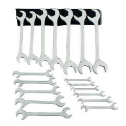 MARTIN SPROCKET OB18K Wrench Set, SAE, Chrome, Steel, Pack Of 18