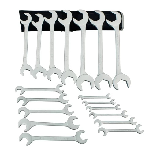 MARTIN SPROCKET OB18K Wrench Set, SAE, Chrome, Steel, Pack Of 18 1 MARTIN SPROCKET OB18K Wrench Set, SAE, Chrome, Steel, Pack Of 18