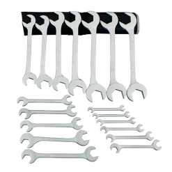 MARTIN SPROCKET OB18KM Wrench Set, Metric, Chrome, Steel, Pack Of 18