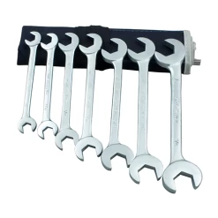 MARTIN SPROCKET OB7KM Wrench Set, Metric, Chrome, Steel, Pack Of 7