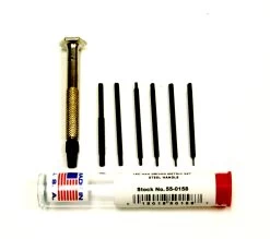 MOODY TOOL 55-0158 Hex Driver Set, 7 Pc. Steel Handle Metric, 6 Blades And 1 Handle