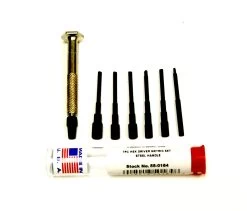 MOODY TOOL 55-0164 Nut Driver Set 7 Pc. Steel Handle Metric, 6 Blades And 1 Handle