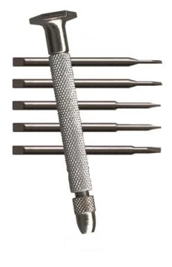 MOODY TOOL 55-0174 Precision Screwdriver Set, 6 Pc. Magnetic, 5 Blades And 1 Handle