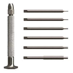 MOODY TOOL 58-0177 Hex Driver Set, 7 Pc. Magnetic Handle, 6 Blades And 1 Handle