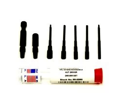 MOODY TOOL 55-0260 Adapter Set, 5 Nut Driver Blades And 2 Adapters