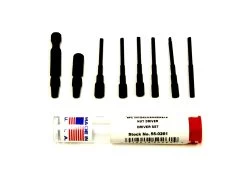 MOODY TOOL 55-0261 Adapter Set, 6 Nut Driver Blades And 2 Adapters