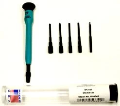 MOODY TOOL 55-0342 Nut Driver Set 6 Pc. Interchangeable Esd-Safe, 5 Blades And 1 Handle