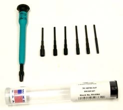 MOODY TOOL 55-0364 Nut Driver Set 7 Pc. Interchangeable Esd-Safe Metric, 6 Blade And 1Handle