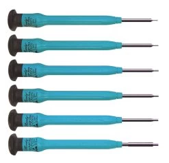 MOODY TOOL 58-0359 Hex Driver Set, 6 Pc. Fixed Esd-Safe Metric, 6 Complete Drivers