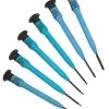 MOODY TOOL 58-0384 Esd Screwdriver Set, 6 Pc. Fixed Star Driver Set, 6 Complete Drivers