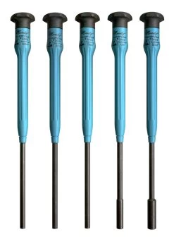 MOODY TOOL 58-0420 Nut Driver Set 5 Pc. Fixed Esd-Safe, 5 Complete Drivers