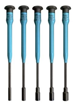 MOODY TOOL 58-0425 Nut Driver Set 5 Pc. Fixed Esd-Safe, 5 Complete Drivers