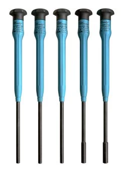 MOODY TOOL 58-0430 Nut Driver Set 5 Pc. Fixed Esd-Safe, 5 Complete Drivers
