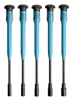 MOODY TOOL 58-0435 Nut Driver Set 5 Pc. Fixed Esd-Safe, 5 Complete Drivers
