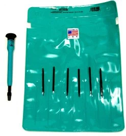 MOODY TOOL 58-0549 Hex Driver Set, 6 Pc. Interchangeable Esd-Safe, 6 Complete Drivers