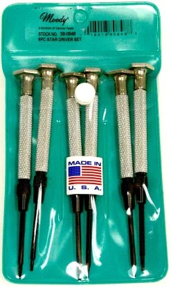 MOODY TOOL 58-0849 Hex Driver Set, 6 Pc. Magnetic, 6 Complete Drivers