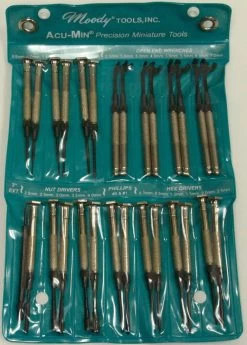 MOODY TOOL 58-1153 Precision Screwdriver Set, 28 Pc. Metric Super, 27 Complete Drivers And 1 Ext.