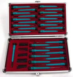 MOODY TOOL 73-0399 Esd Screwdriver Set, 56 Pc. Deluxe Set With Interchangeable Handles