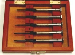 MOODY TOOL 73-0907 Hex Driver Set, 5 Pc. Mini Deluxe English With Steel Handles