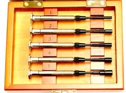 MOODY TOOL 73-0911 Nut Driver Set 5 Pc. Mini Deluxe English With Steel Handles