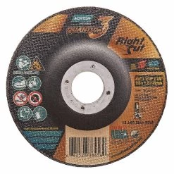 NORTON ABRASIVES 66252838456 Abrasive Cut-Off Wheel, 4 12 Inch Wheel Dia., Ceramic, Type 27, 78 Inch Hole Size