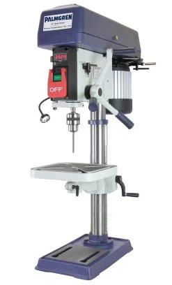 PALMGREN 9680157 Drill Press, Bench, Step Pulley, 16 Speed, 15 Inch Size