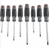 PROTO J1208SCF Screwdriver Set, CabinetKeystonePhillips Tip, Cushion Grip, Pack Of 8
