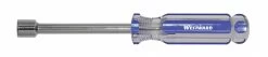 WESTWARD 401L23 Solid Round Shank Nut Driver, 38 Inch Tip, 1 Inch Bolt Clearance, 3 Inch Shank