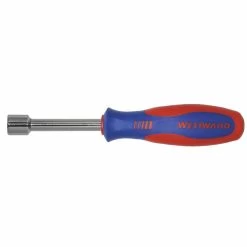 WESTWARD 401L38 Hollow Shank Nut Driver, Round, 716 Inch Tip Size, 3 Inch Shank Length, Steel