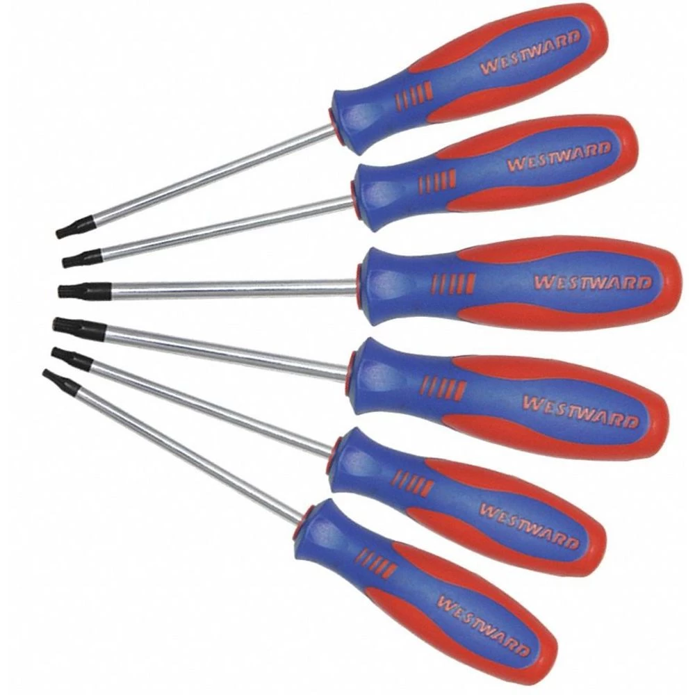 WESTWARD 401L78 Screwdriver Set, Multicomponent, Number Of Pieces 6 1 WESTWARD 401L78 Screwdriver Set, Multicomponent, Number Of Pieces 6