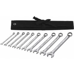 WESTWARD 54DF91 Combination Wrench Set, SAE, No. Of Pieces 10, No. Of Points 12