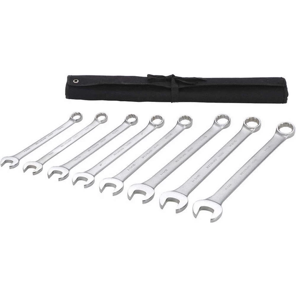 WESTWARD 54RZ51 Combination Wrench Set, 12 Points, SAE, 8 Pieces 1 WESTWARD 54RZ51 Combination Wrench Set, 12 Points, SAE, 8 Pieces