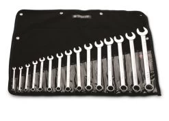 WRIGHT TOOL 715 Combination Wrench Set, 12 Point, 516 Inch To 1-14 Inch Size, Pack Of 15