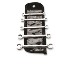 WRIGHT TOOL 744 Flare Nut Wrench Set, Metric, 9mm-21mm, Pack Of 5