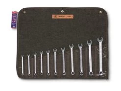 WRIGHT TOOL 750 Metric Combination Wrench Set, 12 Point, 7mm-19mm, Pack Of 11