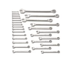 WRIGHT TOOL 760 Metric Combination Wrench Set, 12 Point, 6mm-50mm, Pack Of 28