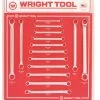WRIGHT TOOL D942 Fractional Double Box End Wrench Set, Pack Of 15